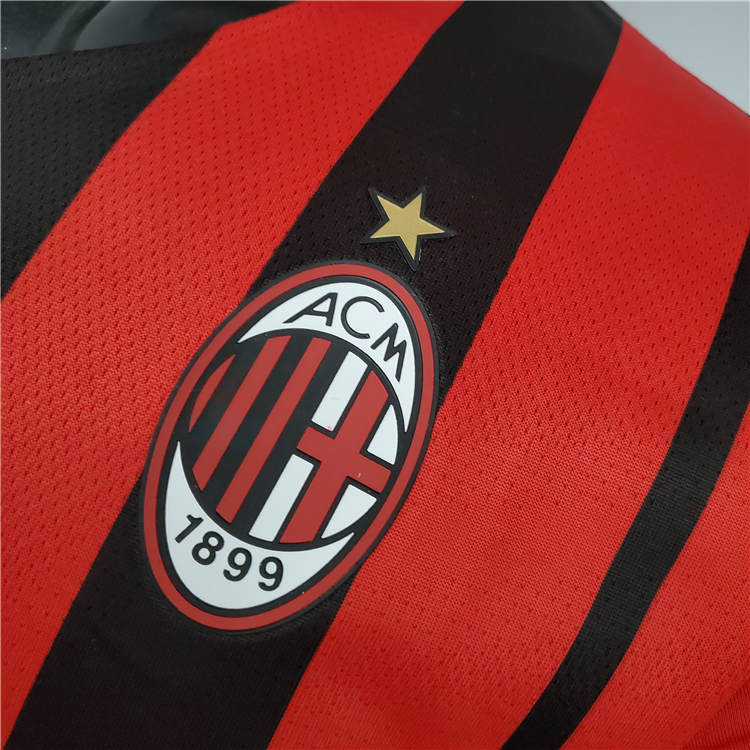 AC Milan 21-22 Home Red Soccer Jersey Football Shirt (Player Version) - Click Image to Close